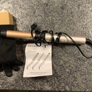 Remington Shine Therapy Argan Oil & Keratin 1" Straight Barrel Curling Wand